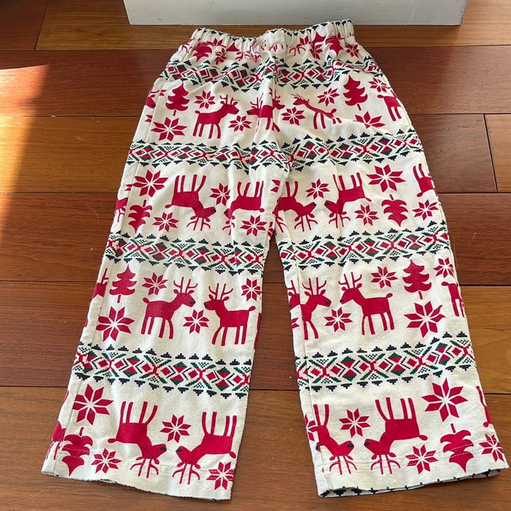 Hanna Andersson size 110 Christmas flannel pajama pants